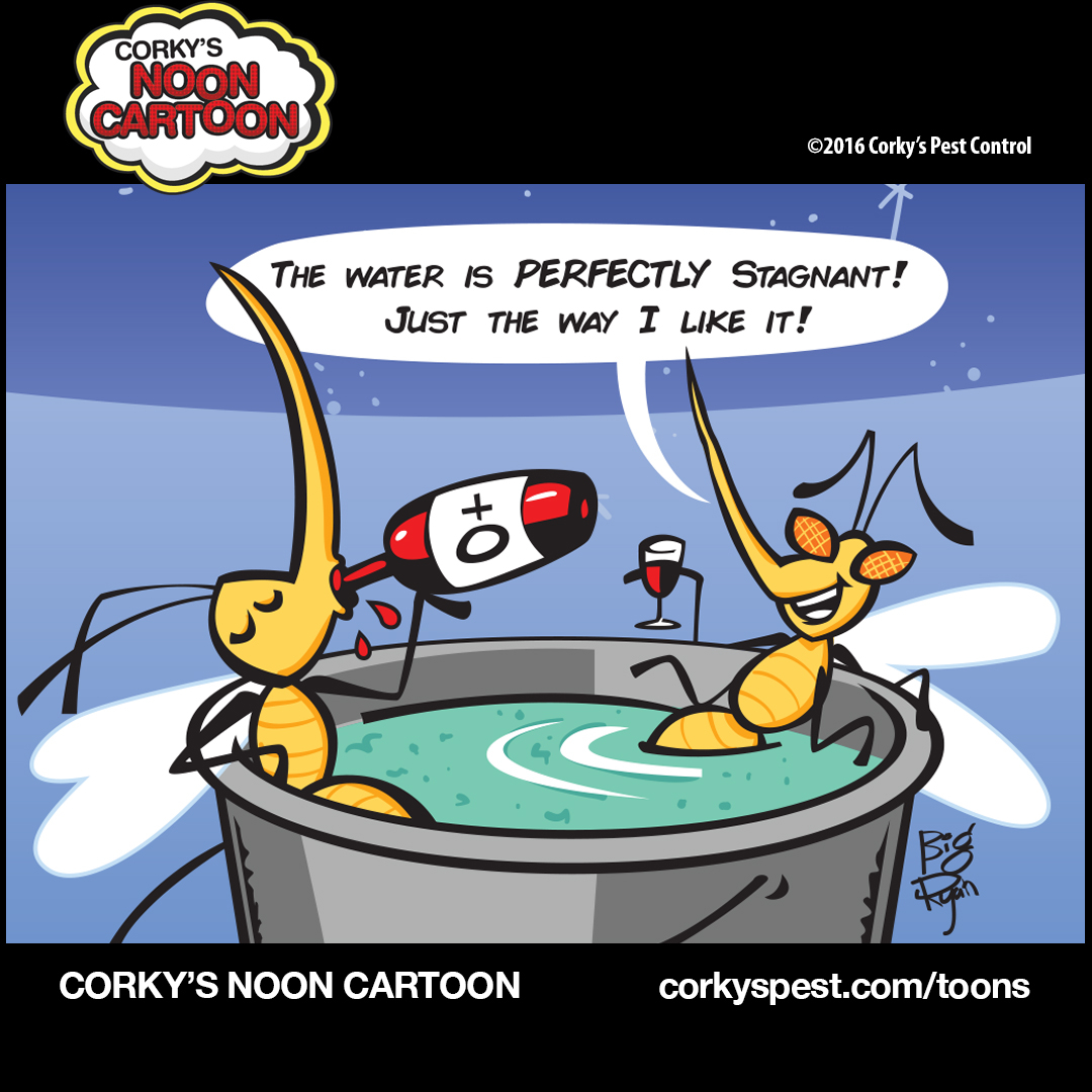 Mosquito Cartoons | Corky's Pest Control Services | San Diego Pest Control