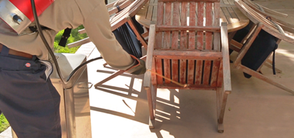 Corky's Extra Protection - Patio furniture is inspected and treated where spider webs and nests are found.