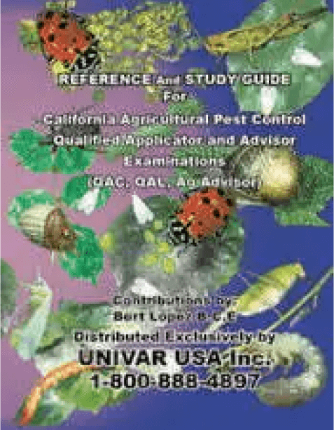 CALIFORNIA AGRICULTURAL PEST CONTROL EXAMINATIONS