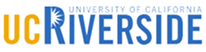 University of California, Riverside logo with blue and gold colors