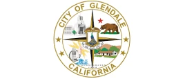 City of Glendale, California official seal with gold border and civic imagery